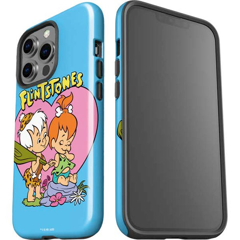 The Flinstones Bamm-Bamm and Pebbles iPhone 15 Pro Impact Case